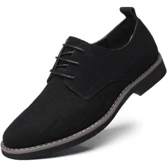 Men\'s Suede Shoes Dress Shoes Classic Oxfords Casual Lace Up Derbys Shoes main image 6